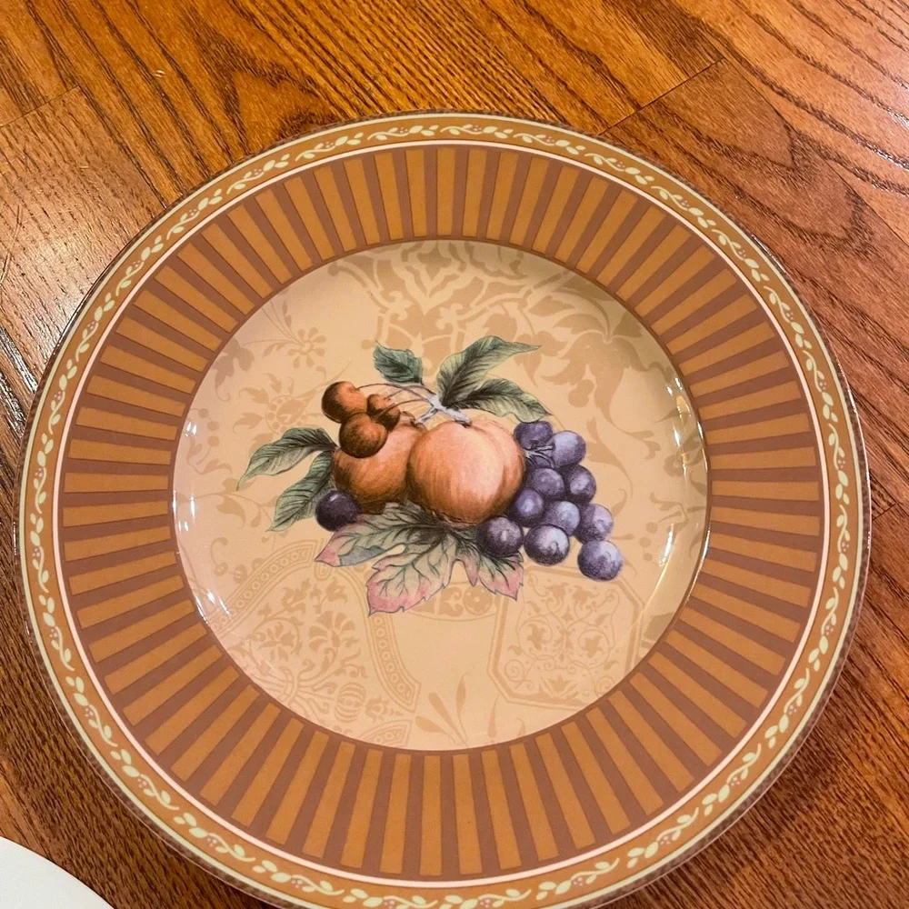 3 New Fitz and Floyd classic choices Tuscany 9” salad plates